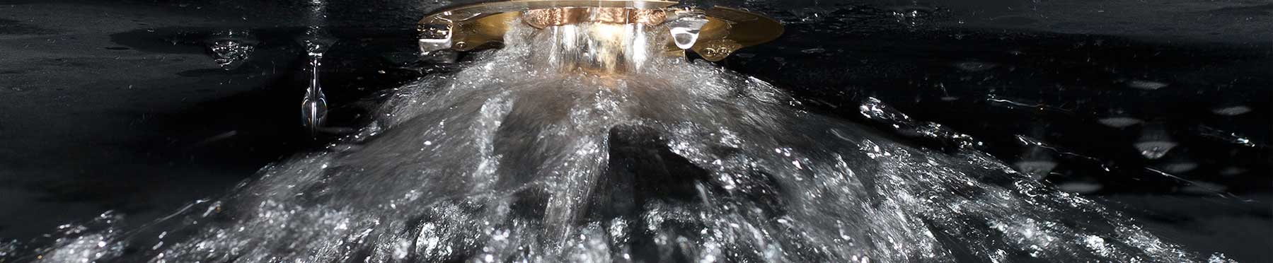 Rushing water